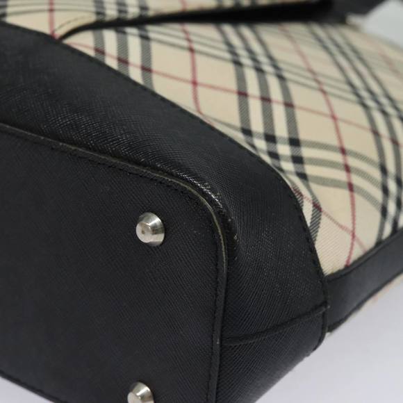 BURBERRY Nova Check Tote Bag Canvas Beige Auth 81323 - Picture 14 of 16